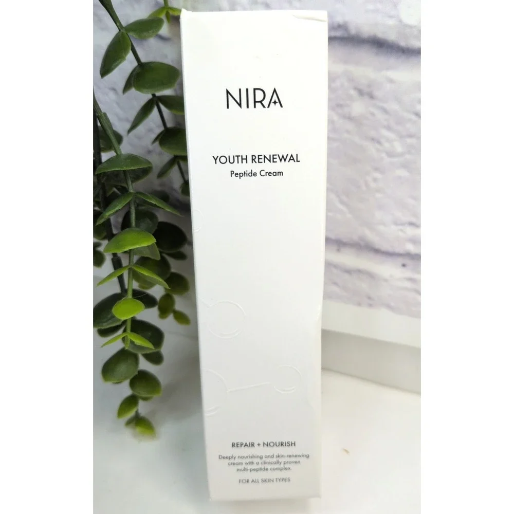 NIB!🥰NIRA Youth Renewal Peptide Cream 2.7 oz 80 mL Anti Aging Peptides Vitamin